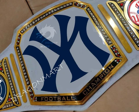 New York NY Yankees American baseball MLB Championship Belt Fan Belt 2mm Brass Cover