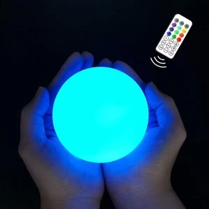 Chakev Floating Pool Lights, 3 Inch LED Glow Pool Ball Lights w/ Remote - Picture 1 of 1