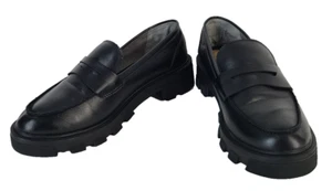CROWN VINTAGE Lane Loafer Womens Shoes SIZE 8.5 M Slip On Black Synthetic Upper - Picture 1 of 12