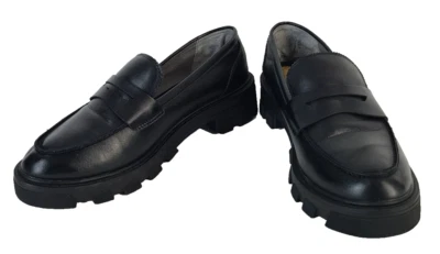 Zapatos mocasines de mujer CROWN VINTAGE Lane TALLA 8,5 M sin cordones negros parte superior sintética Foto 1 de 4