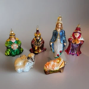 Vecchio Mondo Collezione Presepe Natalizio Addobbi da Appendere Set di 6 Buon Gesù - Foto 1 di 12