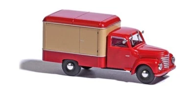 Scala H0 M : 1:87 Busch 52002 Framo V901/2 Valigia Trolley, Rosso/Beige Nuovo - Immagine 1 di 2