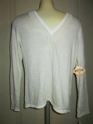 Caribbean Joe Damas Jersey Suéter-Talla-M-Tostado Claro con Mangas Largas Venta al por menor-36 Foto 1 de 4