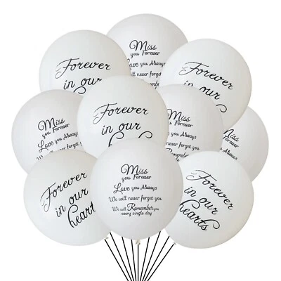 Will Miss You Balloons Never Forget You Love You Always Memorial Farewell 15 Pcs