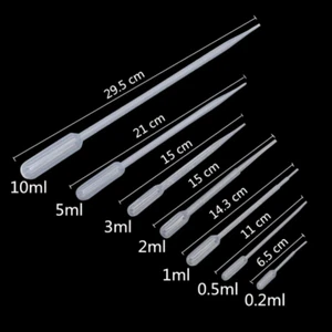 25-100X Durable Dropper Transfer Graduated Pipettes Disposable Plastic 0.2-10ml - Picture 1 of 14