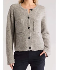 Cárdigan Theory Sofisticado Oz Lana Boucle Gris Mujer Talla M Cápsula Regalo - Imagen 1 de 18