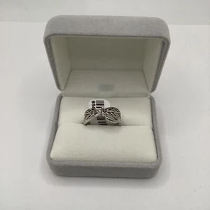 Size 8 Sterling Silver Dragonfly Ring - Picture 1 of 3