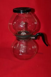 Cafetera vintage de 8 tazas percoladora de doble burbuja de vidrio Pyrex al vacío de sílex - Imagen 1 de 7