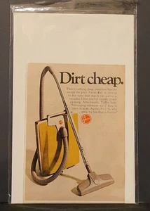 Hoover Vacuum Slimline Model Dirt Cheap Print Ad 1971 - Picture 1 of 2