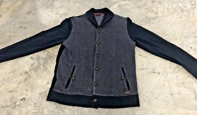 Cárdigan/Suéter Ted Baker Para Hombres Indigo Berden Chal Algodón • Pequeño Foto 1 de 4