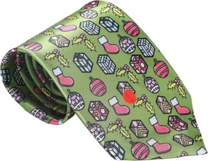 Musikalische Weihnachtskrawatten Neuheit - Spielen Sie "Jingle Bells" - Festliche Feiertage Krawatte - Bild 1 von 6