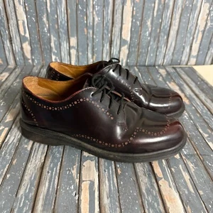 Dr Martens Charlotte Oxford Schuhe Herren 9 Burgund Leder Komfort Büro - Bild 1 von 7
