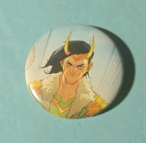 Loki Marvel Comics 2" Pin Back Comic Button - Picture 1 of 2