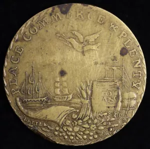 1801 Preliminaries Of The Peace Of Amiens Token - Picture 1 of 2