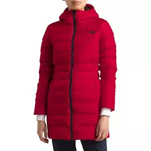 The North Face Women's Gotham Hooded Puffer Parka II Heatseeker Red XS NWT, $249 - Picture 1 of 4