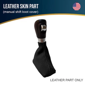 Fits 2023-2024 Acura Integra Carbon Manual Shift Boot Cover Black - Picture 1 of 9