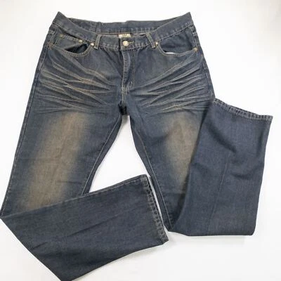 Pantalón de mezclilla Indigo 30 para hombre talla 40 azul pierna recta calce regular W40xL34 Foto 1 de 4