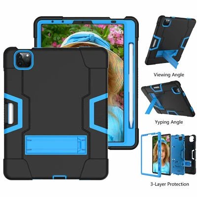 Shockproof Cover Heavy Duty Stand Case For iPad Pro 11'' 12.9 2021 Air 4 5 Mni 5 - Image 1 of 4