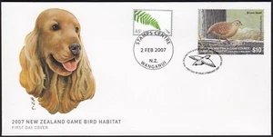 NEW ZEALAND 2007 Game Bird Habitat $10 Brown Quail on FDC - Picture 1 of 1