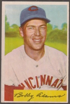 1954 Bowman #108 Bobby Adams REDS GOOD - Image 1 of 2