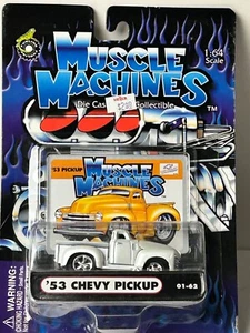 Muscle Machines 1:64 Scale Diecast 1953 Chevy Pickup Truck, New on Card - Picture 1 of 9