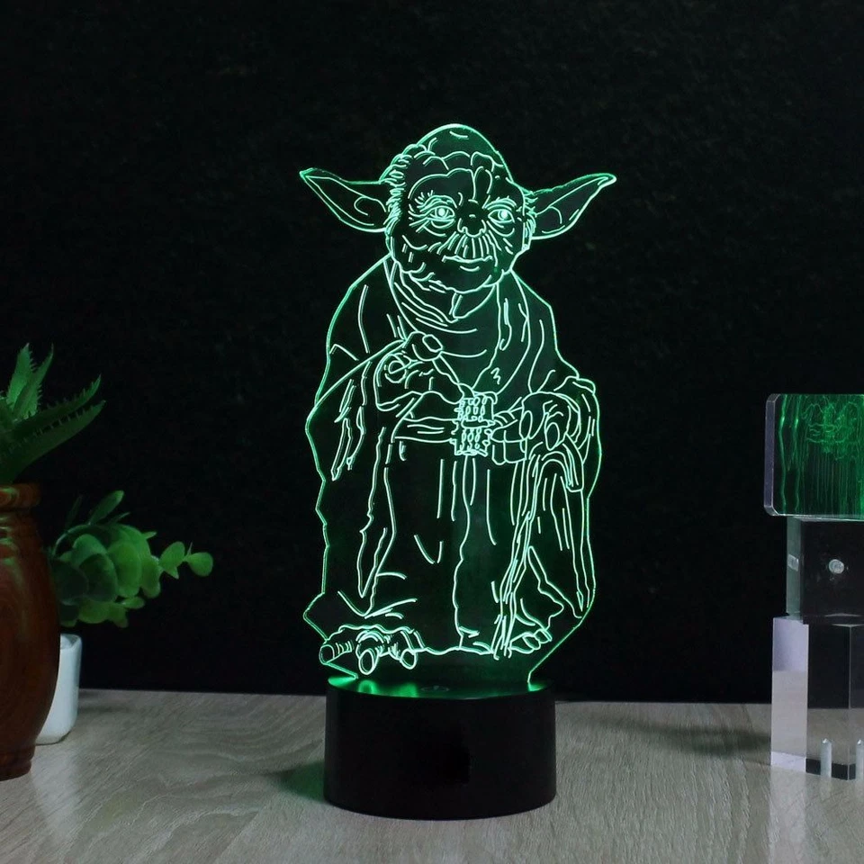 3D Star Wars Yoda Night Lamp