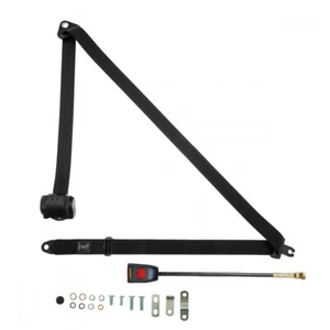 Avant Automatique Siège Ceinture Pour Bedford CF 18 CWT Van 1968-1987 Noir - Picture 1 of 7