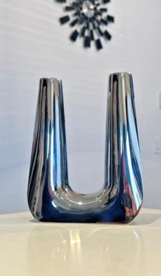 Candelabro Georg Jensen Dinamarca #1087 acero inoxidable escandinavo MCM Foto 1 de 4