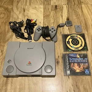 Sony Playstation One PS1 SCPH-9001 Console Bundle w/ 2 Games & Memory Card - Picture 1 of 20