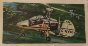 Brooke Bond Tea Cards. History of the Aviation. No. 43. Wallis WA-120 Autogyro - Picture 1 of 2