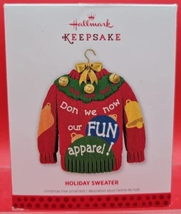 Hallmark Keepsake Ornamento Vacaciones Feo Navidad Suéter Don Nuestra Ropa Divertida - Imagen 1 de 7