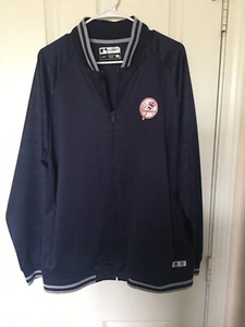 New York Yankees Zip Up Track Jacket True Fan MLB Genuine MDSE SIZE L - Picture 1 of 7