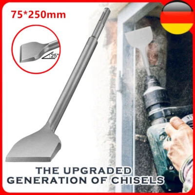 SDS Plus Breitmeißel Fliesenmeißel Flachmeißel Spatmeißel 75x250mm Meißel Stahl - Bild 1 von 4