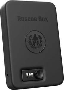 Roscoe Box Small Gun Safe, Spartan Helmet, Combo Lock, TSA Approved - Picture 1 of 5