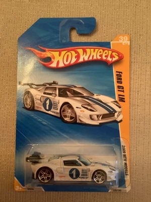 2009 Hot Wheels HW New Models '09 Ford GT LM White Race Car N4042 New - Image 1 of 2
