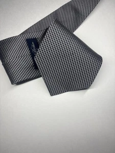Corbata geométrica gris Brooks Brothers Makers para hombre 100 % seda - Imagen 1 de 6