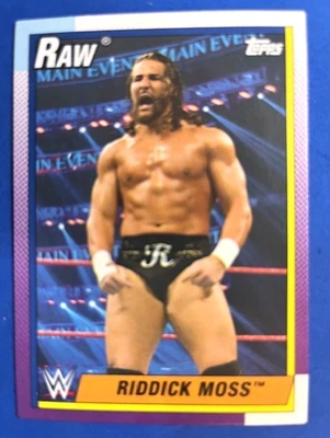 Riddick Moss 2021 Topps Heritage Wrestling WWE RAW - Image 1 of 2