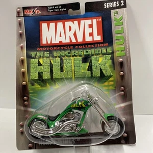 Maisto Marvel Series 2 Incredible Hulk HEAVY WINDS Die Cast Motorcycle - Imagen 1 de 10