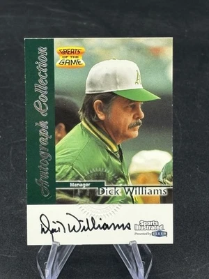 1999 年体育画报游戏伟人亲笔签名迪克·威廉姆斯亲笔签名 A — 第 1/2 张图片