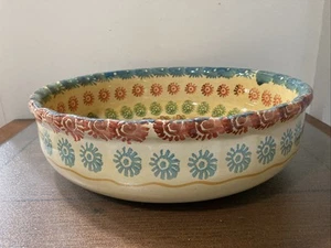 Made in Italy Hand Painted Pottery Large Pasta Salad Serving Bowl (Italica Ars?) - Picture 1 of 4