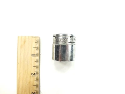 SNAP-ON TOOLS 3/8" DRIVE 7/8" SHALLOW 6 POINT SOCKET - MADE IN USA - SAE - FS281 - Image 1 of 4