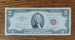 U.S. 2 dollars. 1963. Used, see pictures. - Picture 1 of 2