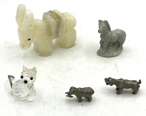 Tier Figur Konvolut Mini Esel Katze Elefant Tiger Zebra Katze 1 Wade England Vintage - Bild 1 von 16