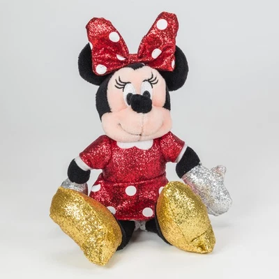 Disney Minnie Mouse Brillante Peluche Juguete Brillo Lazo Zapatos de Vestir 9" Foto 1 de 4