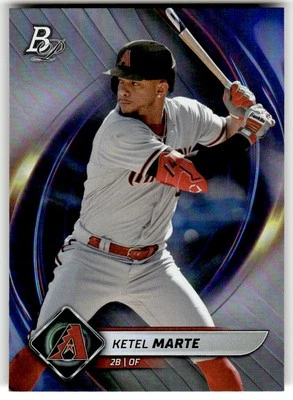 2022 Bowman Platinum #55 Ketel Marte Arizona Diamondbacks Baseball - Image 1 of 2