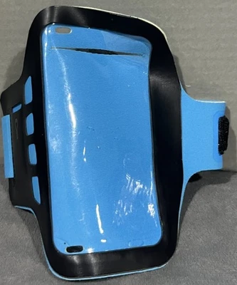 Phone Walking Running Fitness Exercise Arm Band Blue Black Phone Holder - image 1 of 4