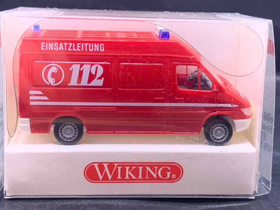 Wiking Modellbau Auto 1:87 H0 OVP Feuerwehr ELF 1 Sprinter 608 Foto 1 de 1