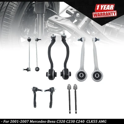 10x Suspension Control Arm Tie Rod Sway Bar End Link For Mercedes-Benz C320 C230 - Image 1 of 4