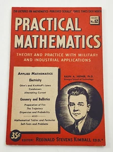 Practical Mathematics Soft Cover Book Mathematics Electricity Issue No 12 1943 - Imagen 1 de 6