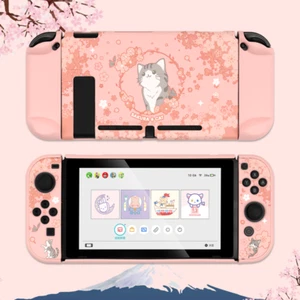 Funda protectora GeekShare para Nintendo Switch delgada rígida Sakura Cat - Imagen 1 de 7